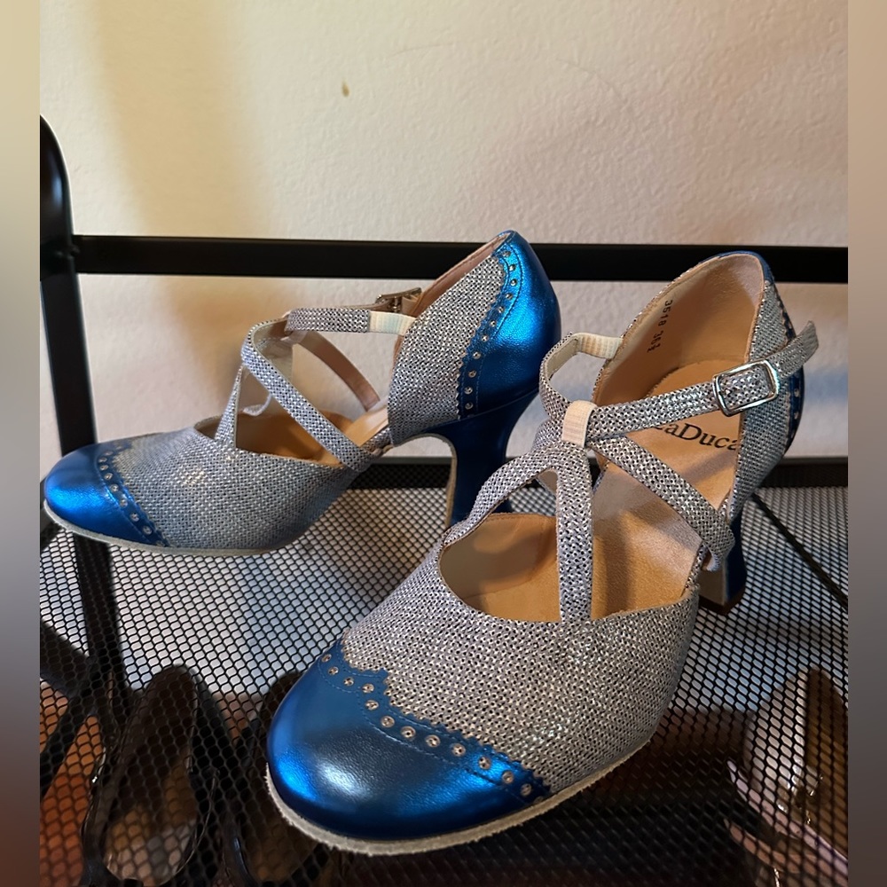 LaDuca Limited Edition- Metallic Blue/Novelty Blue 3” Soft Sole